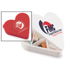 Promotional Pill Boxes - Heart Pill Box