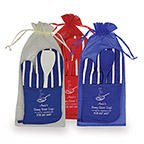 Promotional New Products - Chef's Therma-Grip Striped Oven Mitt Oval Pot Holder Silicone Spoon Combo