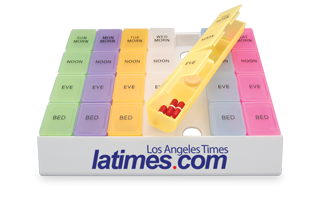 Rainbow Jumbo 24/7 Medicine Tray Organizer