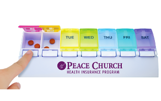 Weekly Push Button Pill Tray