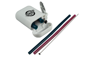 Travelers Silicone Straw with Carabiner Case