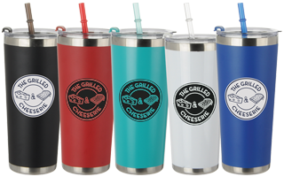 20 oz. Stainless Tumbler With Straw
