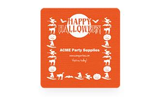 Happy Halloween Jumbo Square Vinyl Jar Opener